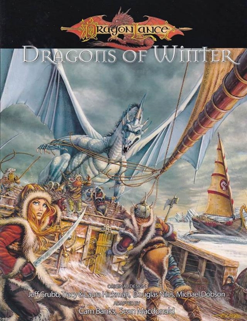 D&D 3.5 - Dragonlance - Dragons of Winter - Rollespilsbog (B Grade) (Genbrug)